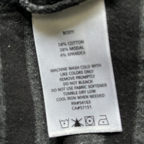 Calvin Klein Performance Quick Dry Long Sleeve Striped Gray/Black  Size S - Picture 3 of 7